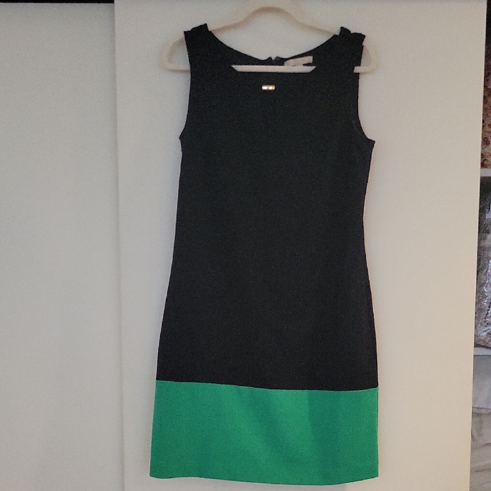 Banana Republic -Black and Green Sleeveless Dress - Sz 10